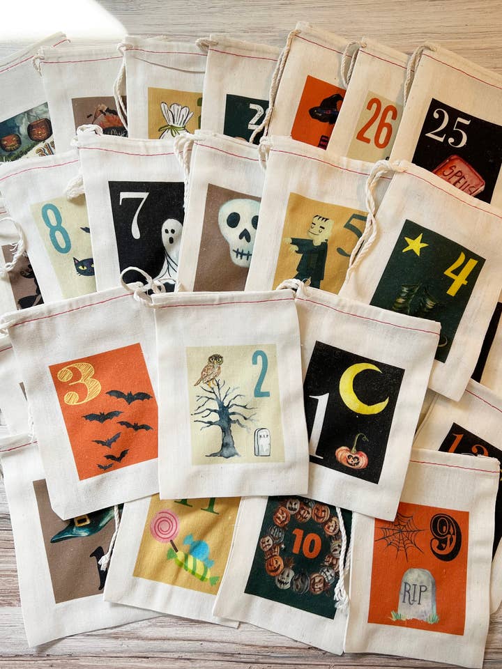 Halloween Month Calendar Bags Countdown to Halloween 31 Bags for wholesale by Kport Gift Company