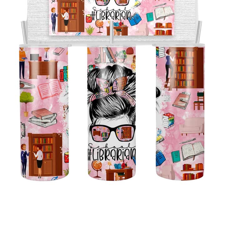 #Librarian - 20 oz. Becher für den Großhandel von Farmtown Printing Company