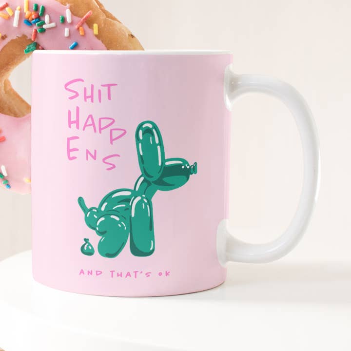 Mug Shit happens for wholesale by Molly's World