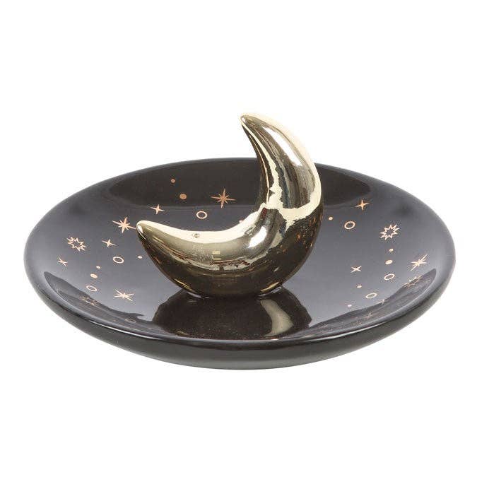 Something Different Wholesale – wholesale Rökelsehållare – Gyllene halvmåne keramisk rökelsehållare