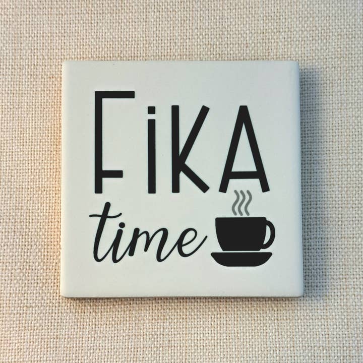 Coaster Fika Time for wholesale by Hello Lucy