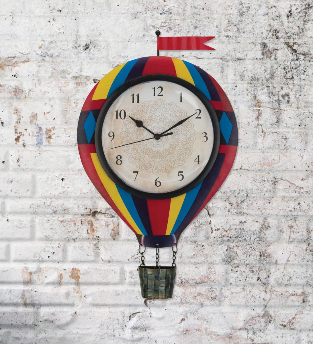 Regal Art & Gift - Wholesale Wall Clock - Clock - Hot Air Balloon1