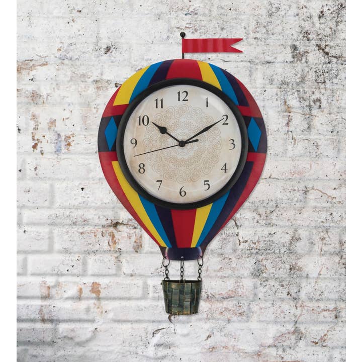 Regal Art & Gift - Wholesale Wall Clock - Clock - Hot Air Balloon1