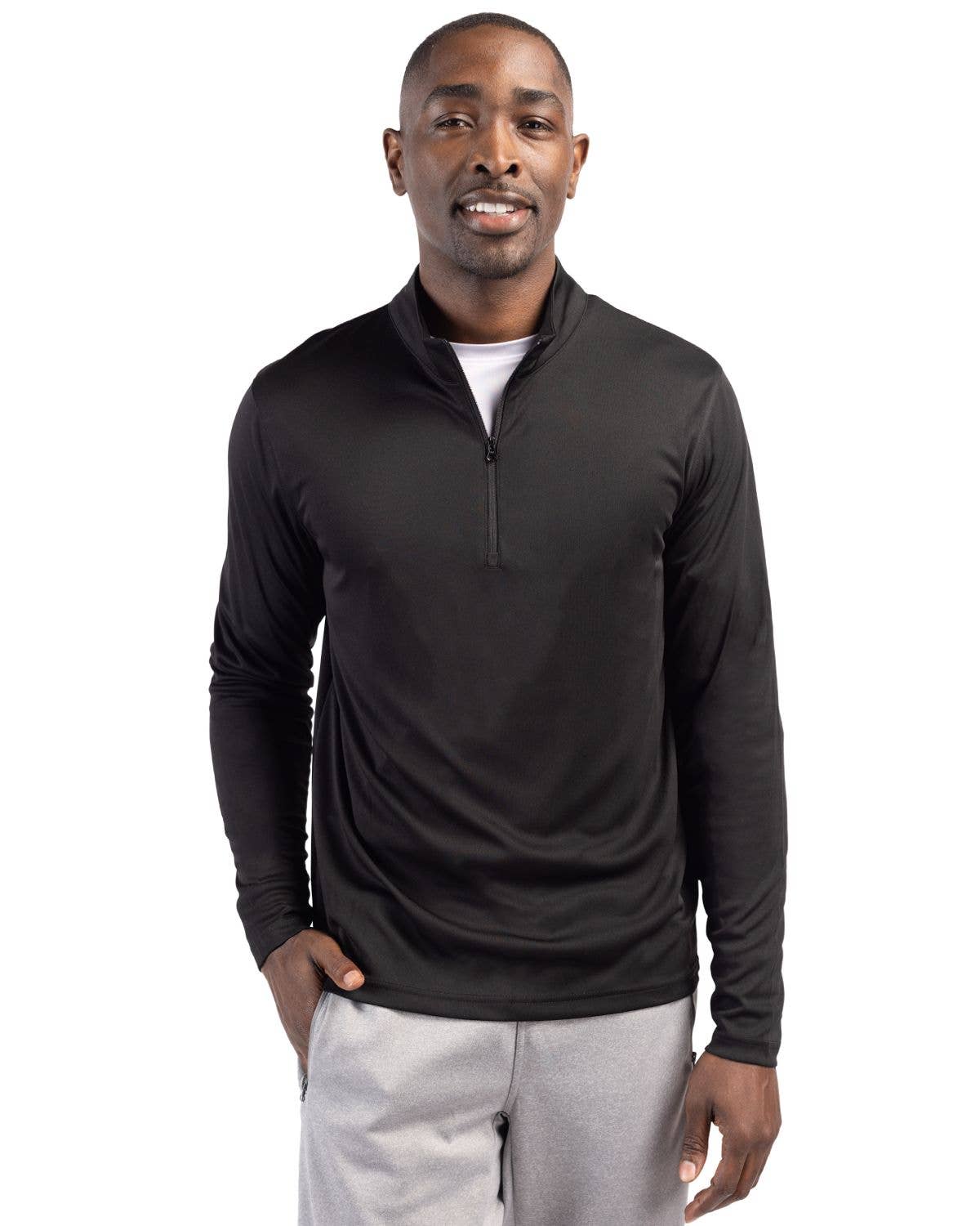 Cutter & Buck - Wholesale Athletic Top - Men's - Clique Spin Eco Performance Half Zip Mens Pullover0