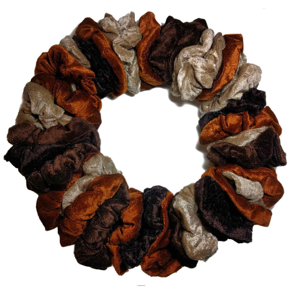 Threddies – wholesale Scrunchie - Women’s – Velvet Scrunchies, Standard Size2