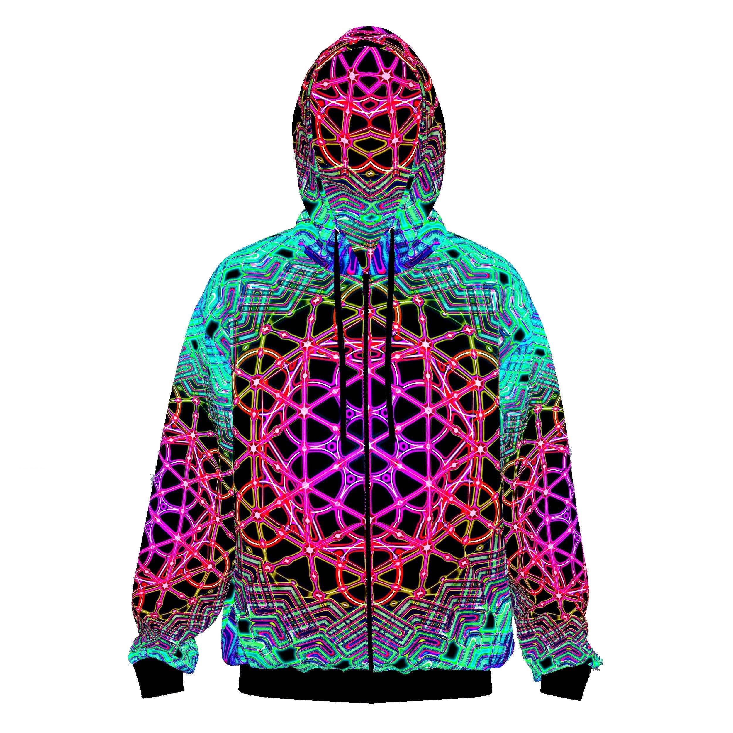 Mystic Mind - Wholesale Hoodie - Unisex - Sacred Geometry Hoodie | Fractal Hoodie | Psy Clothing | Festival Hoodie | Psychedelic Sweater | DMT Mandala - UV (HD)3