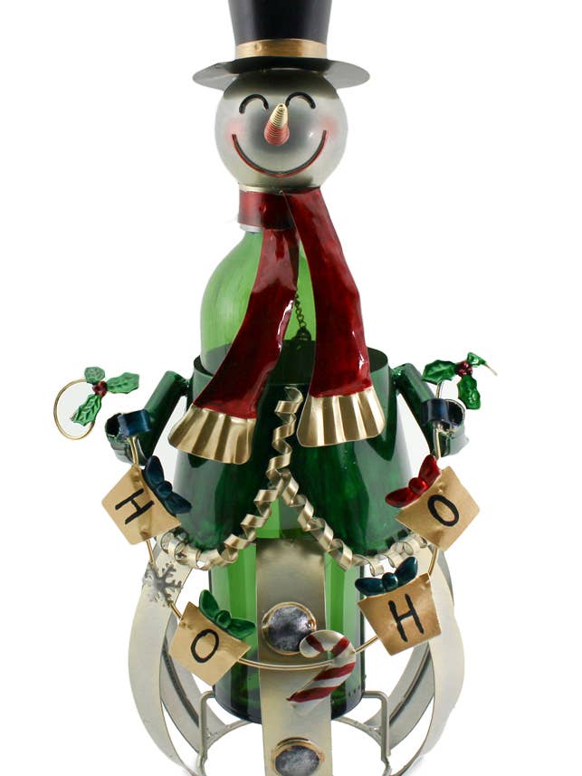 Bottle Holder - Snowman Ho-ho-ho.. for wholesale by Three Star IM/EX Inc.