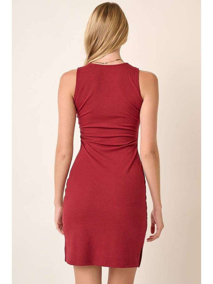 mittoshop - Vente Robe – femme - MINI-ROBE DÉBARDEUR EN TRICOT CÔTELÉ D17362