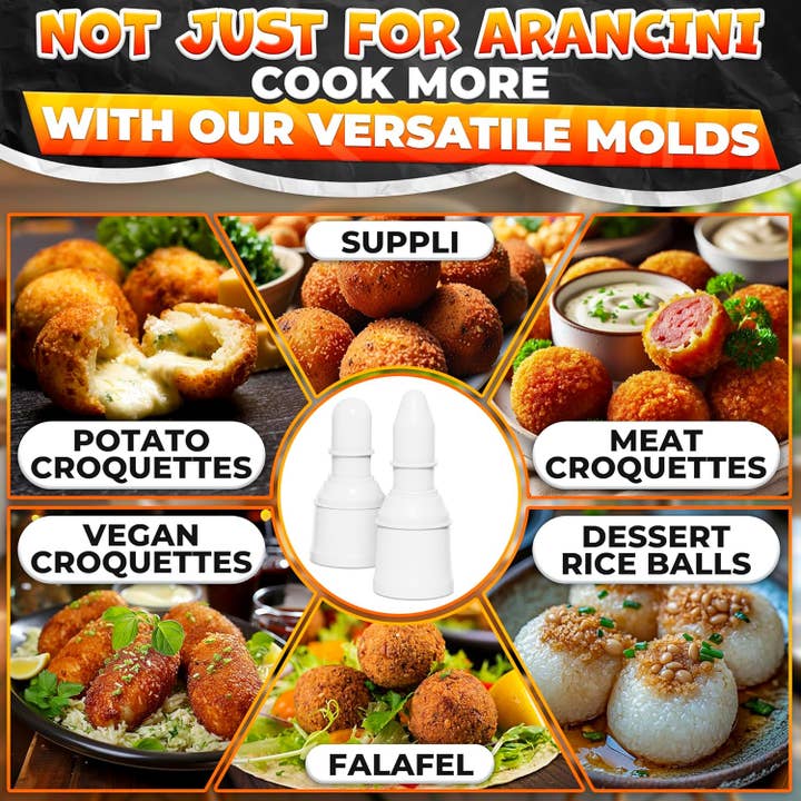 VIGOR - Wholesale Kitchen Tool/Gadget - Arancini Maker Mold Set Dual Set for Round & Conical Rice4