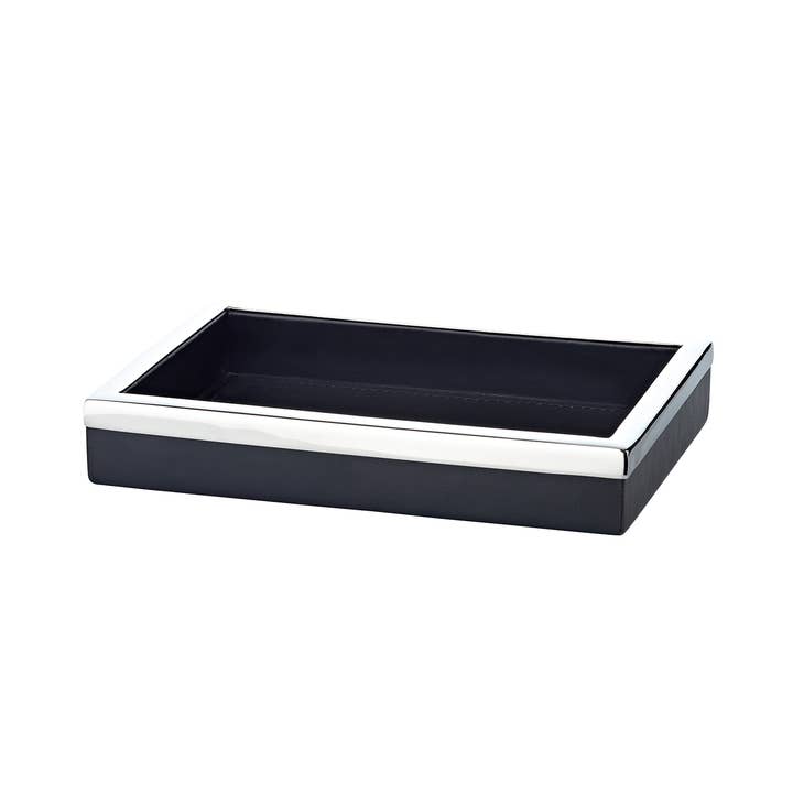 Tray Scott (14x20 cm), black, rectangular for wholesale by EDZARD