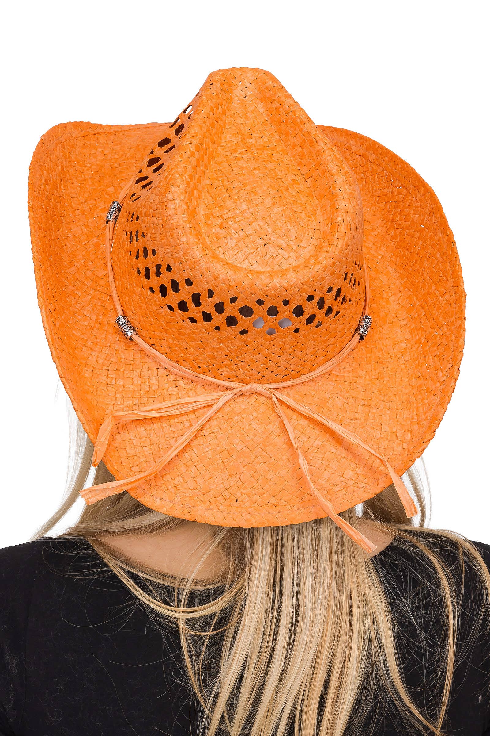Cap Zone - Wholesale Cowboy Hat - Women's - Coastal Medallion Vented Straw Cowboy Hat11