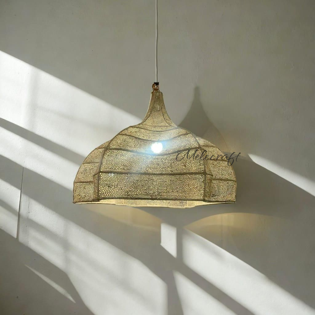 Melecraft - Vente Lustre/Suspension - Lustre en forme de vague en rotin fait main0