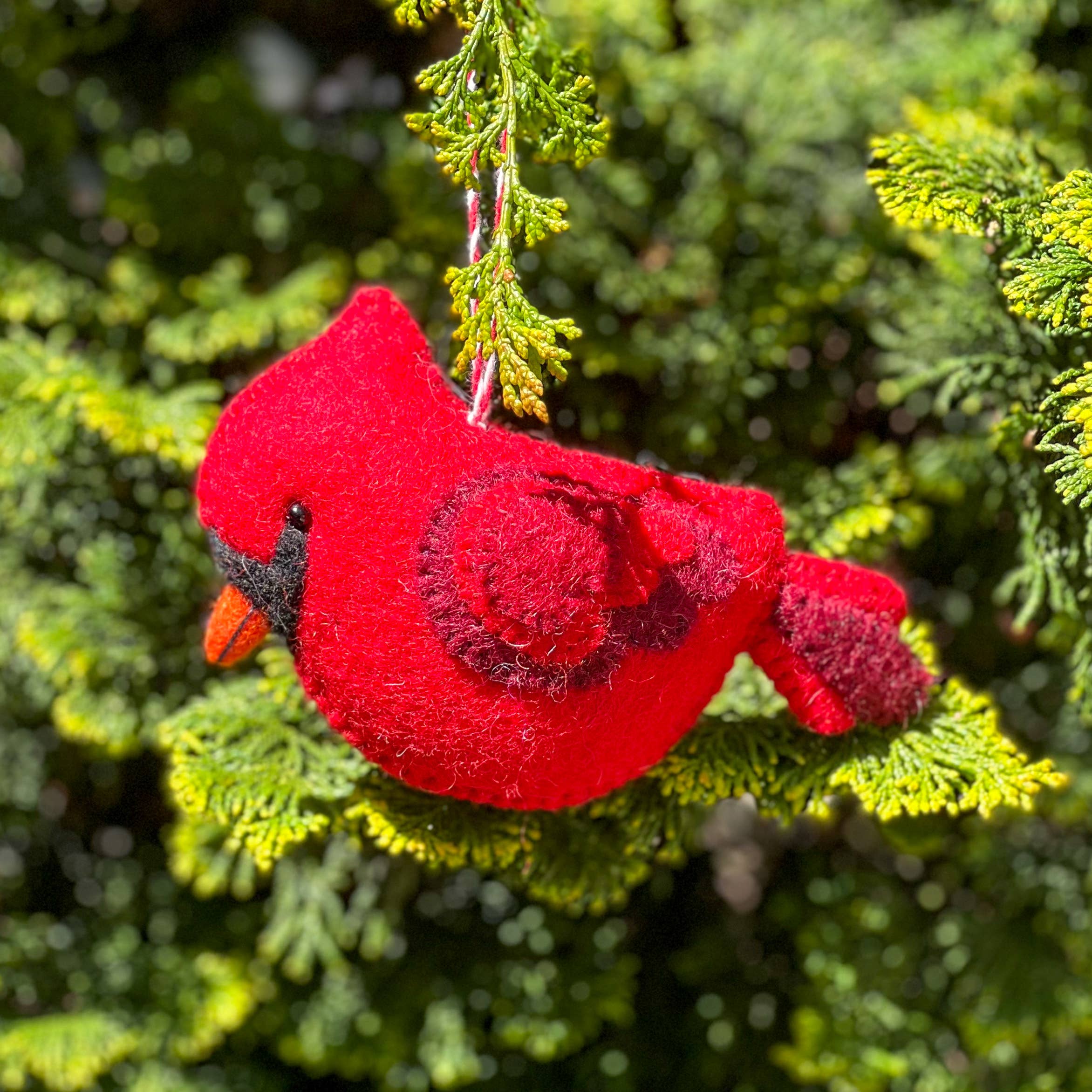 Mr. Ellie Pooh - Wholesale Ornament - Felt Ornament Cardinal2