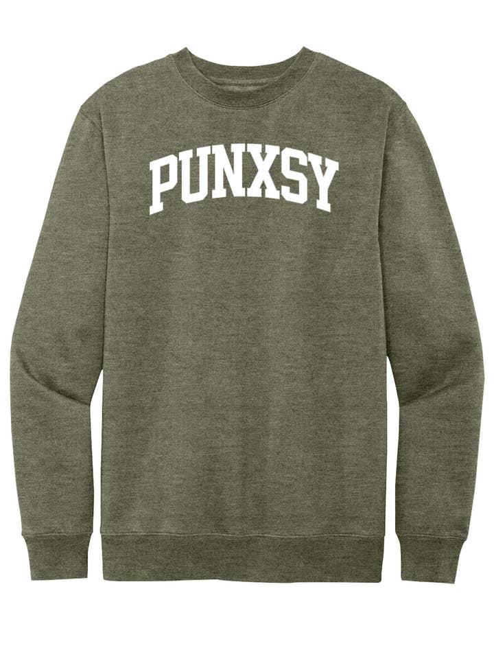 Sweat-shirt ras du cou en molleton Punxsy Collegiate pour la vente par Yinzylvania