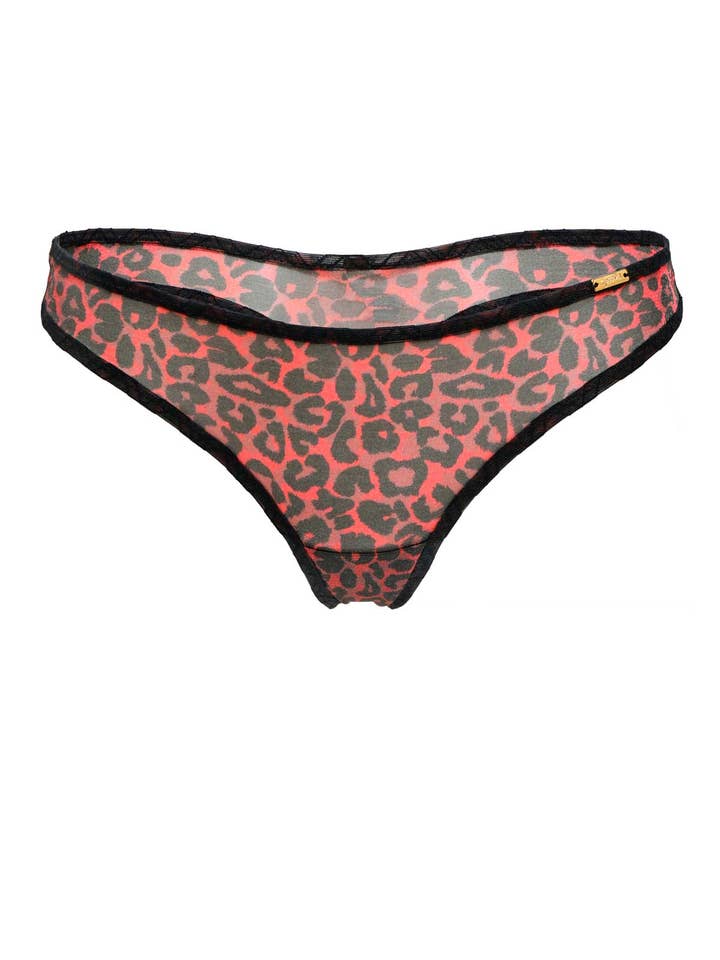 Glossies Leopard Thong for wholesale by VienneMilano