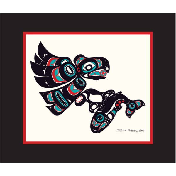Eagle & Salmon - Open Edition Formline Art Print for wholesale by The Shotridge Collection