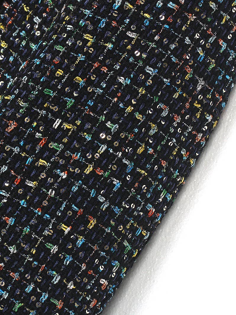 Couleur comme sur les photos Ensemble Veste et Jupe en Tweed Vintage Coloré à Sequins SET250Y en vente sur Faire13