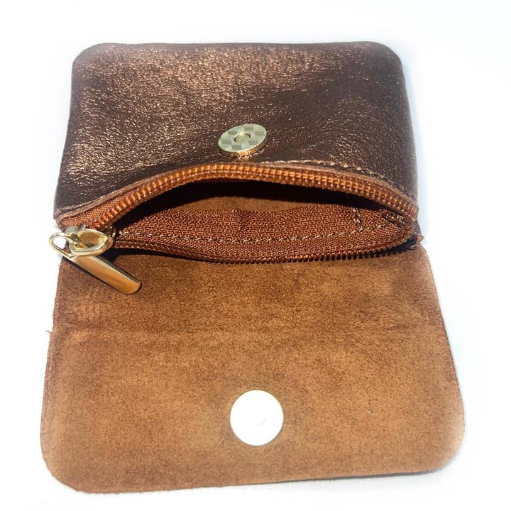 LINETA - Wholesale Wallet - Women's - double compartment card holder with zip closure 100% leather17