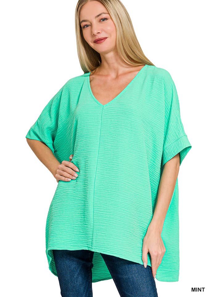 42POPS - Wholesale Blouse - Dames - .Luchtstroom Dolman Korte Mouw Top26