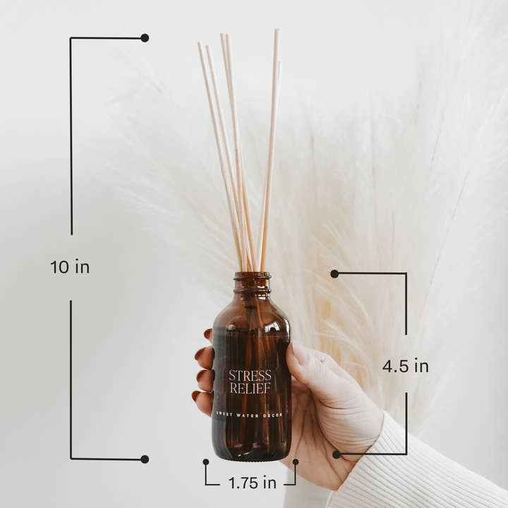 Sweet Water Decor - Wholesale Reed Diffuser - Stress Relief Amber Reed Diffuser - Gifts & Home Decor