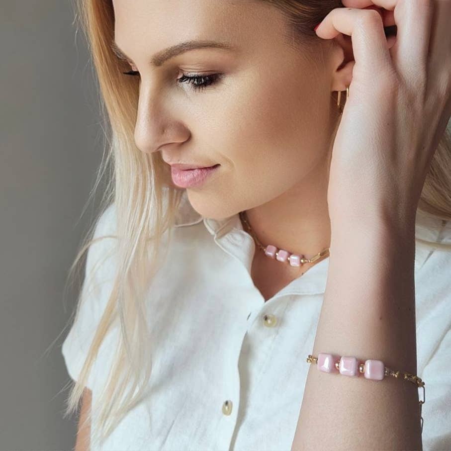 OE! - Wholesale Choker/Collar - Granita - Collare/Choker con dadi in ceramica3