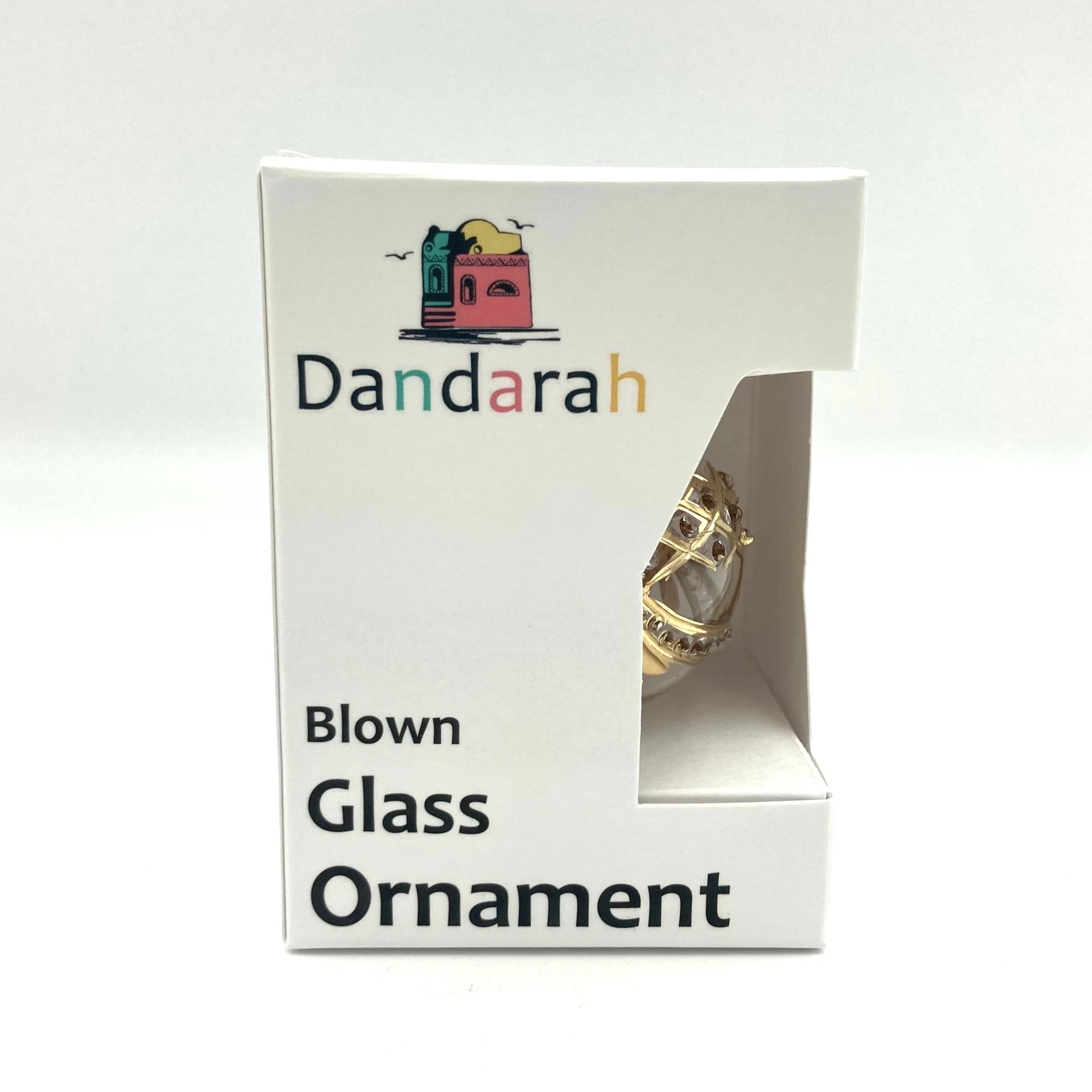 Dandarah - Vente Objets de décoration - Ornement en verre soufflé - Fleurs bleues5