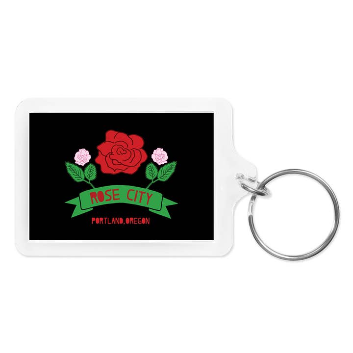 Made by Nilina - Wholesale Keychain - Unisex - Portland Keychain - Skyline Donut White Stag Oregon Souvenir5