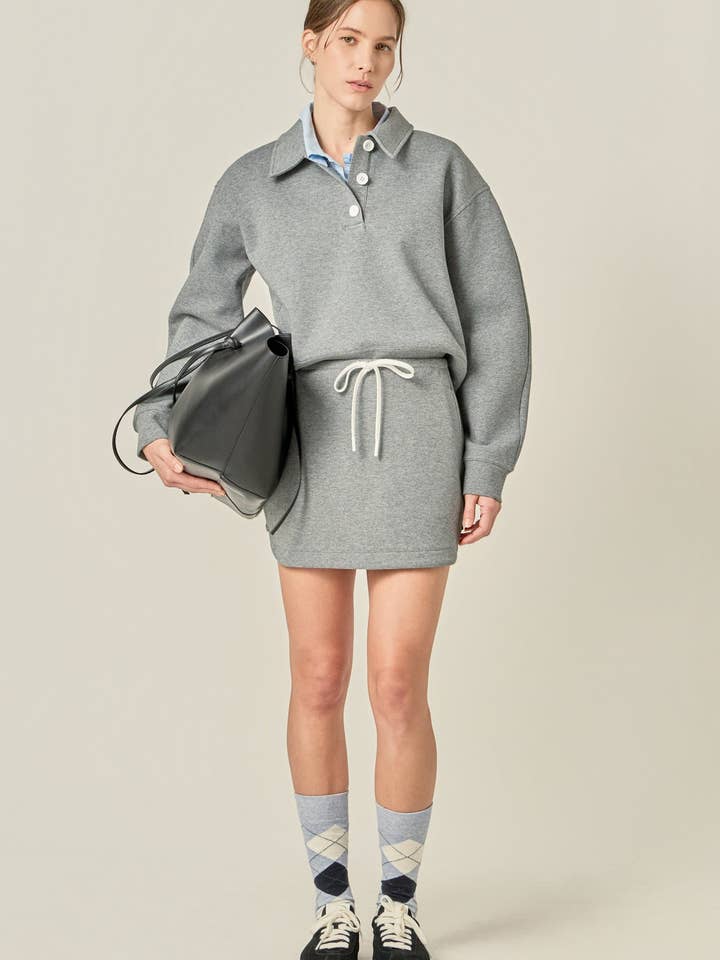 Polo Scuba Top for wholesale by English Factory