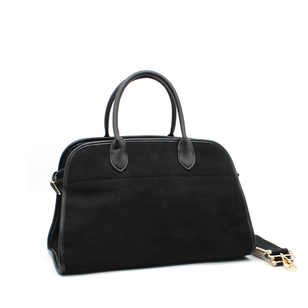 Vimoda - Wholesale Top Handle Bag - Women's - Suede effect bowling bag3