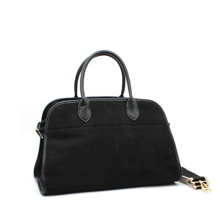 Vimoda - Wholesale Top Handle Bag - Women's - Suede effect bowling bag3