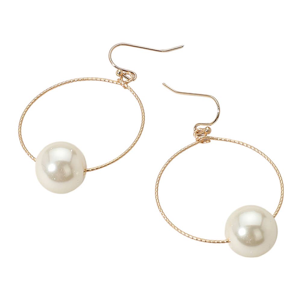 Sensibling Corp. - Vente Boucles d'oreilles pendantes - Boucles d'oreilles pendantes en fil pointu avec perles1