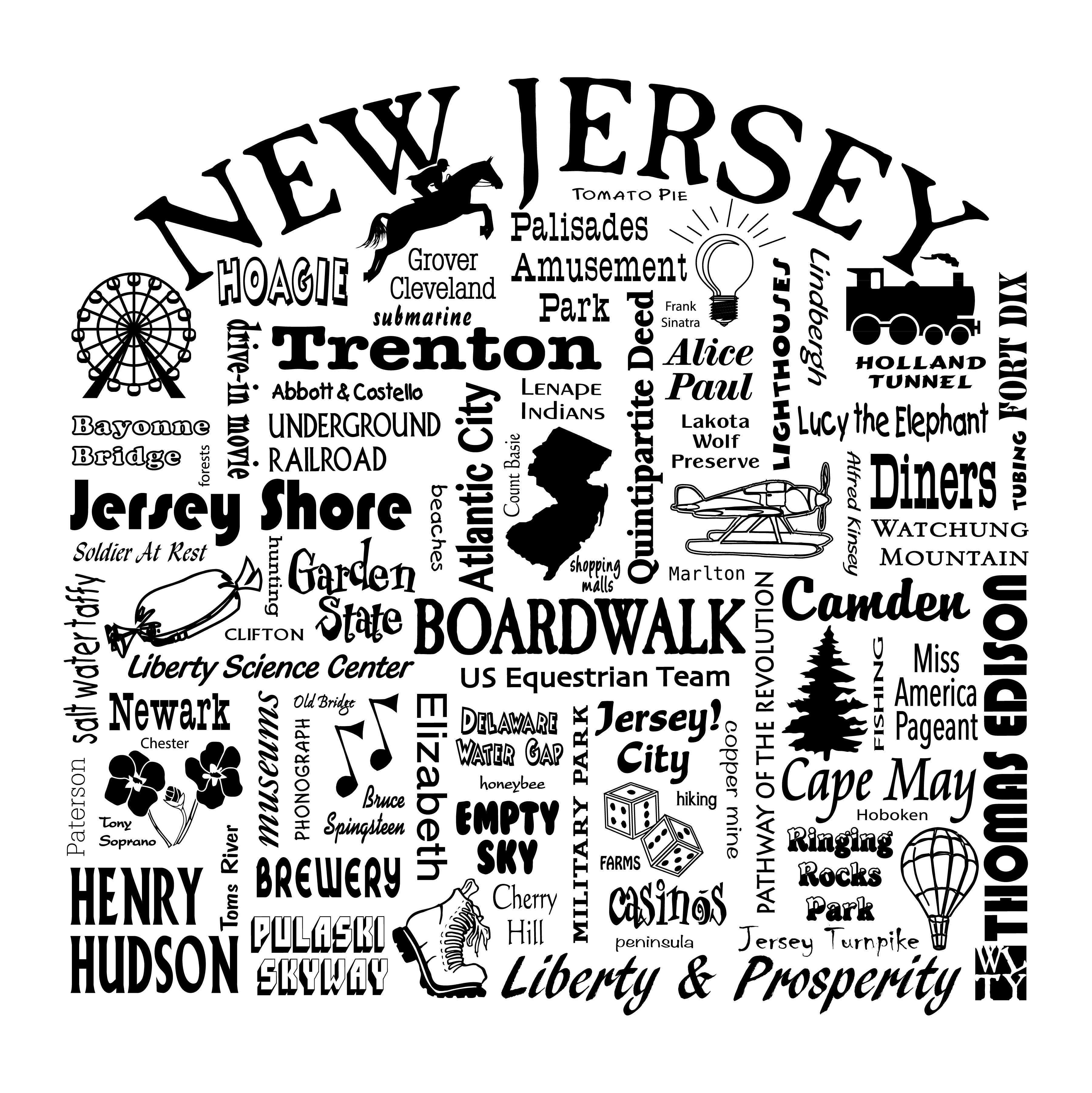 The Buffalo Works - Wholesale Tea Towel - New Jersey Destination Kitchen Towel - Where Life Takes You4