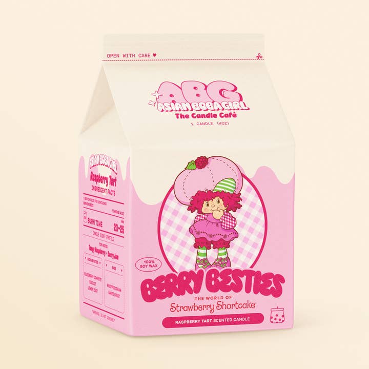 Raspberry Tart Candle for wholesale by Asian Boba Girl