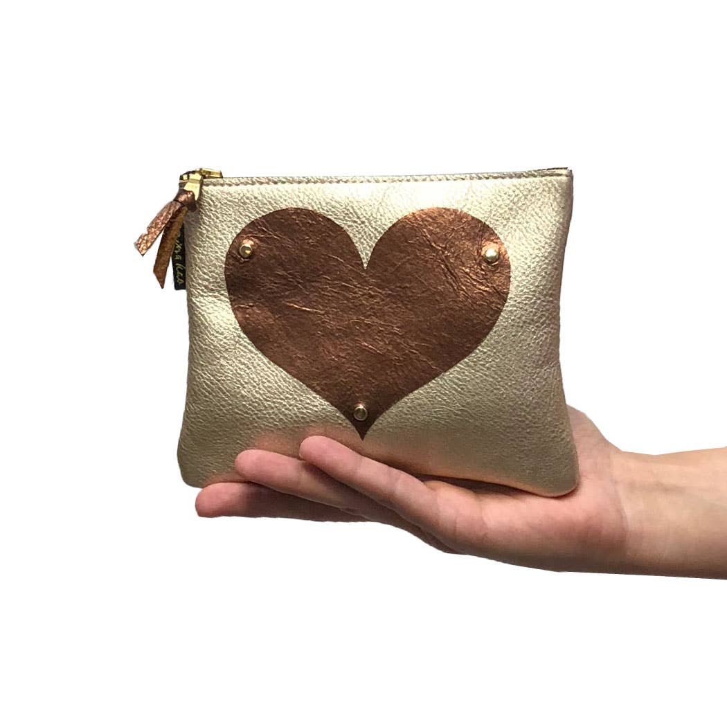 Zina Kao Exclusives – Engroshandel Posetaske - Dame – Soft Heart Applique: 3 størrelser! 8