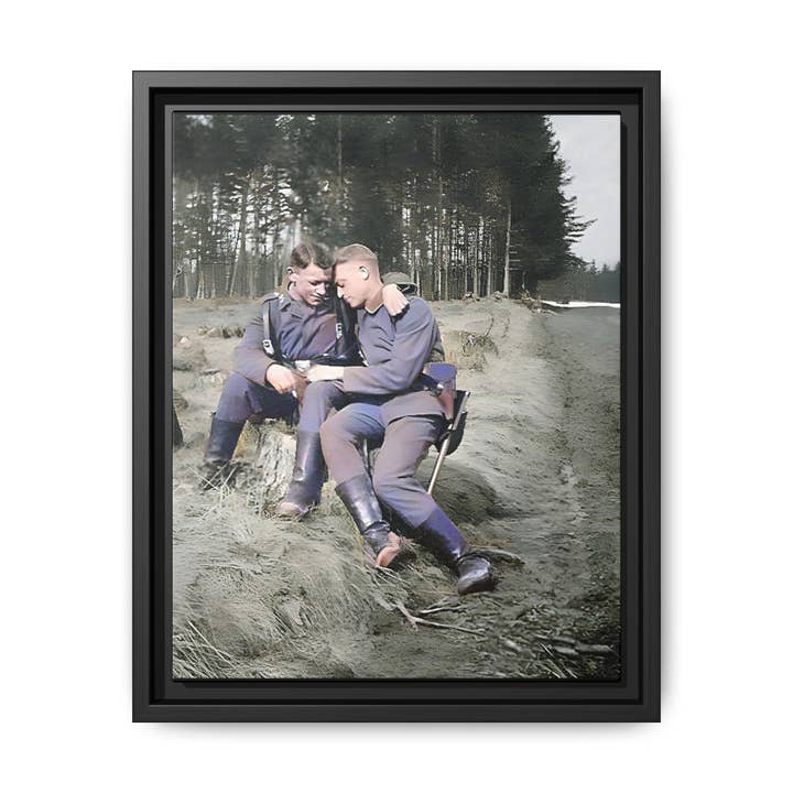 paire 006 | Framed Vintage Photo - Matte Canvas for wholesale by Walt & Pete