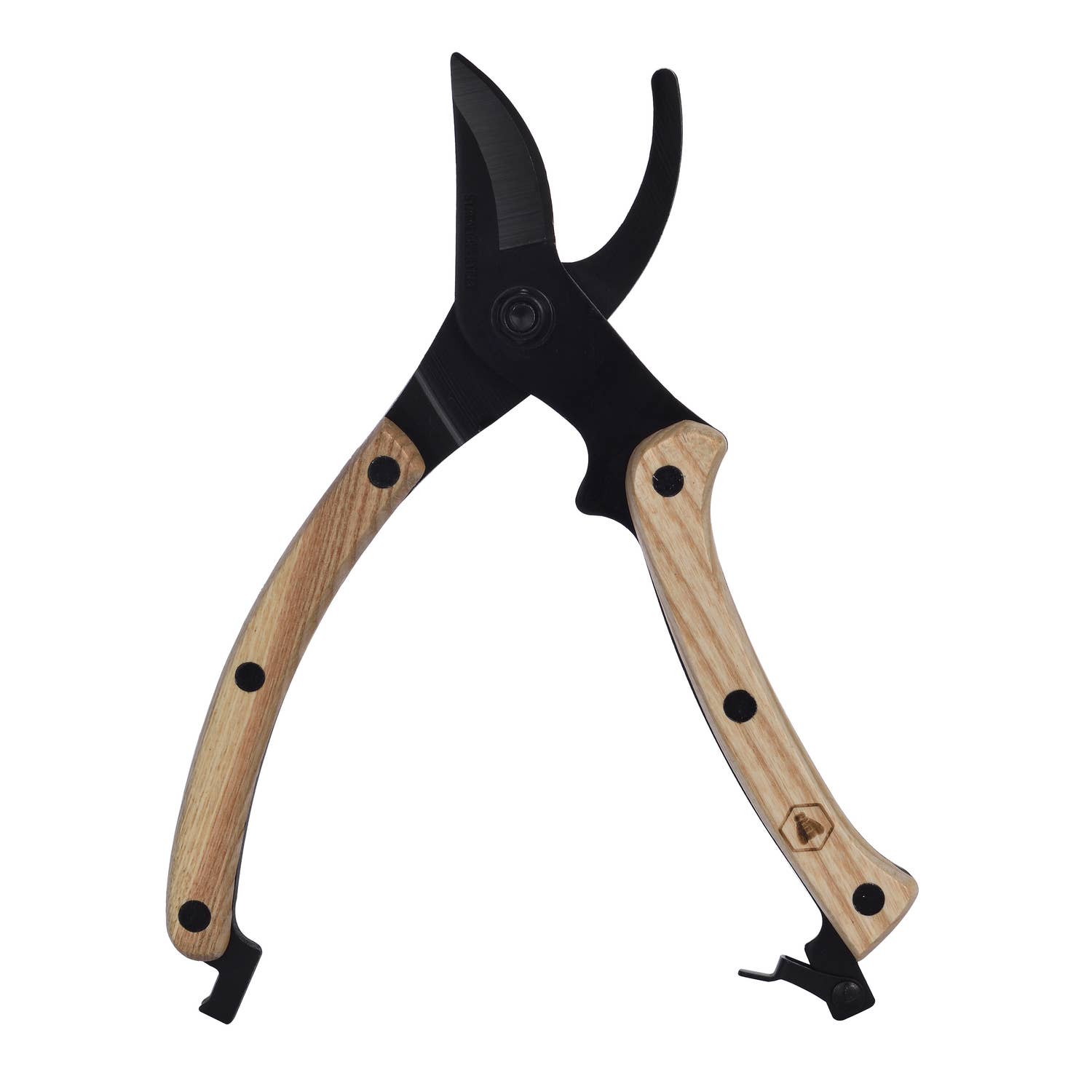 Laguiole - Wholesale Garden tool - LAGUIOLE, Black and Wood Pruner, Lightweight2
