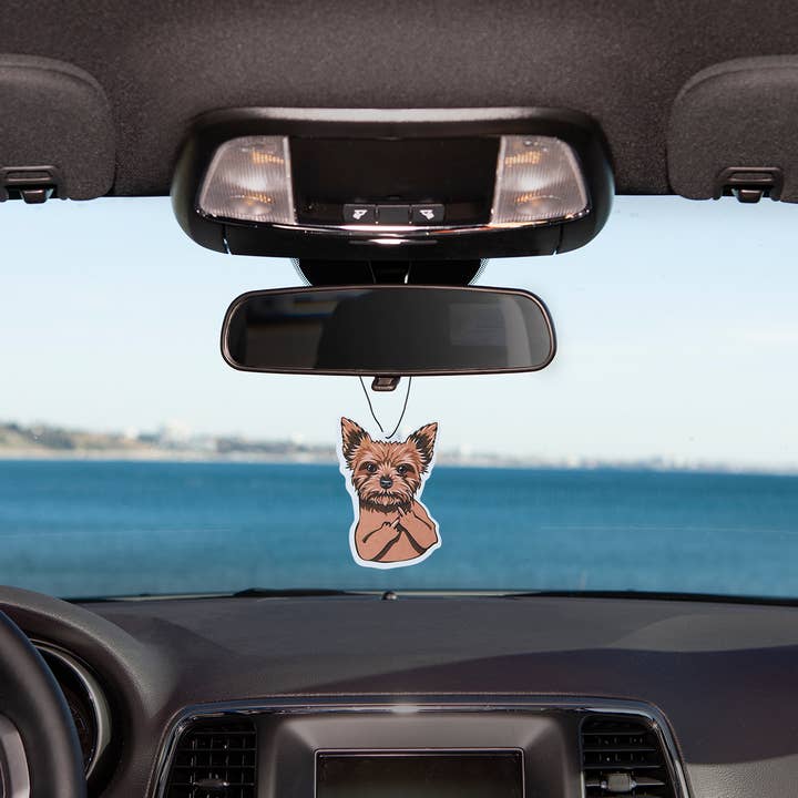 Fresh Fresheners - Wholesale Car Freshener - Unisex - Yorkie With An Attitude Air Freshener Pack of 121