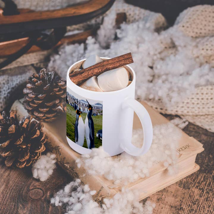 3dRose - Wholesale Coffee Mug - 3dRose, Salisbury Plain. King penguins., Mug11