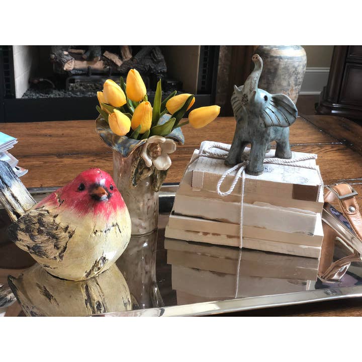 E. Lawrence, Ltd. - Wholesale Decorative Tabletop Object - Stack Of Five Tattered Books / Bundled & Tied1