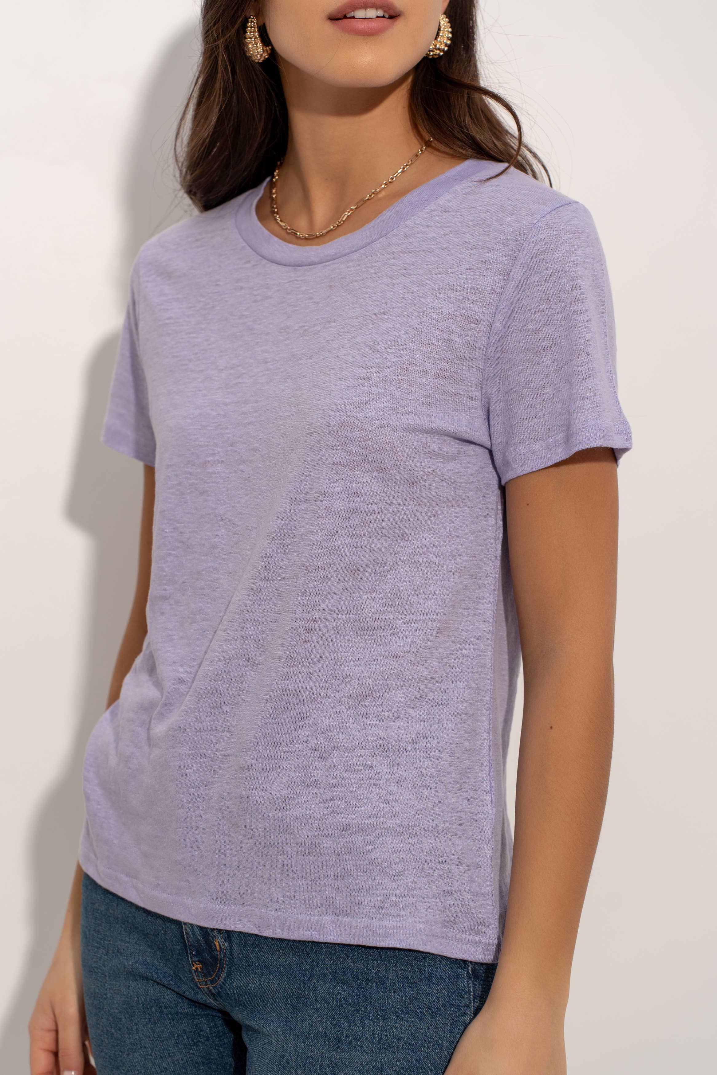 jw.atelier - Vente T-shirt – femme - T-shirt col rond en lin 24