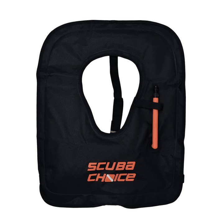 Scuba Choice voksen sort snorkelvest med navneboks, X-Large for engroshandel hos Scuba Choice