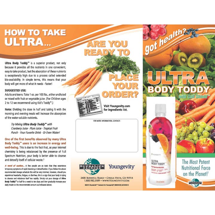 Renewal for Life - Wholesale - Youngevity Dr. Wallach Liquid Ultra Body Toddy 4-Pack - Free Shipping7