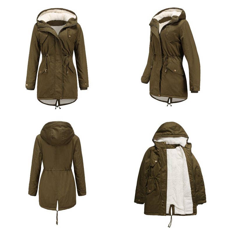 Marayn - Wholesale Parka - Women's - 2025 Autumn Winter Womens Thick Hooded Parka Coat10