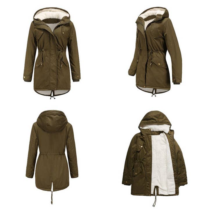 Marayn - Wholesale Parka - Women's - 2025 Autumn Winter Womens Thick Hooded Parka Coat10