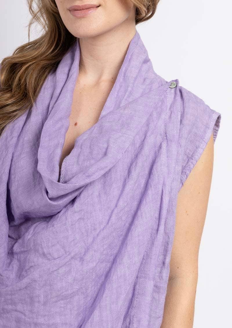 LINEN & COTTON HOUSE – Großhandel Oberbekleidungsweste – Damen – WESTE AUS LEINEN 5172 BESTSELLER FRÜHLINGS- UND SOMMERKLEIDUNG 42