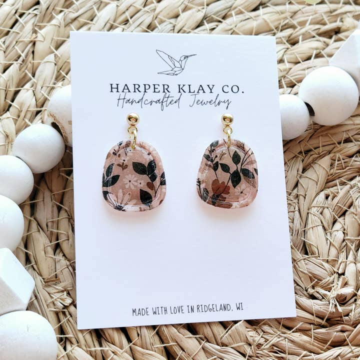 The Nicole Set- Polymer Clay Dangle Earrings for wholesale by Harper Klay Co