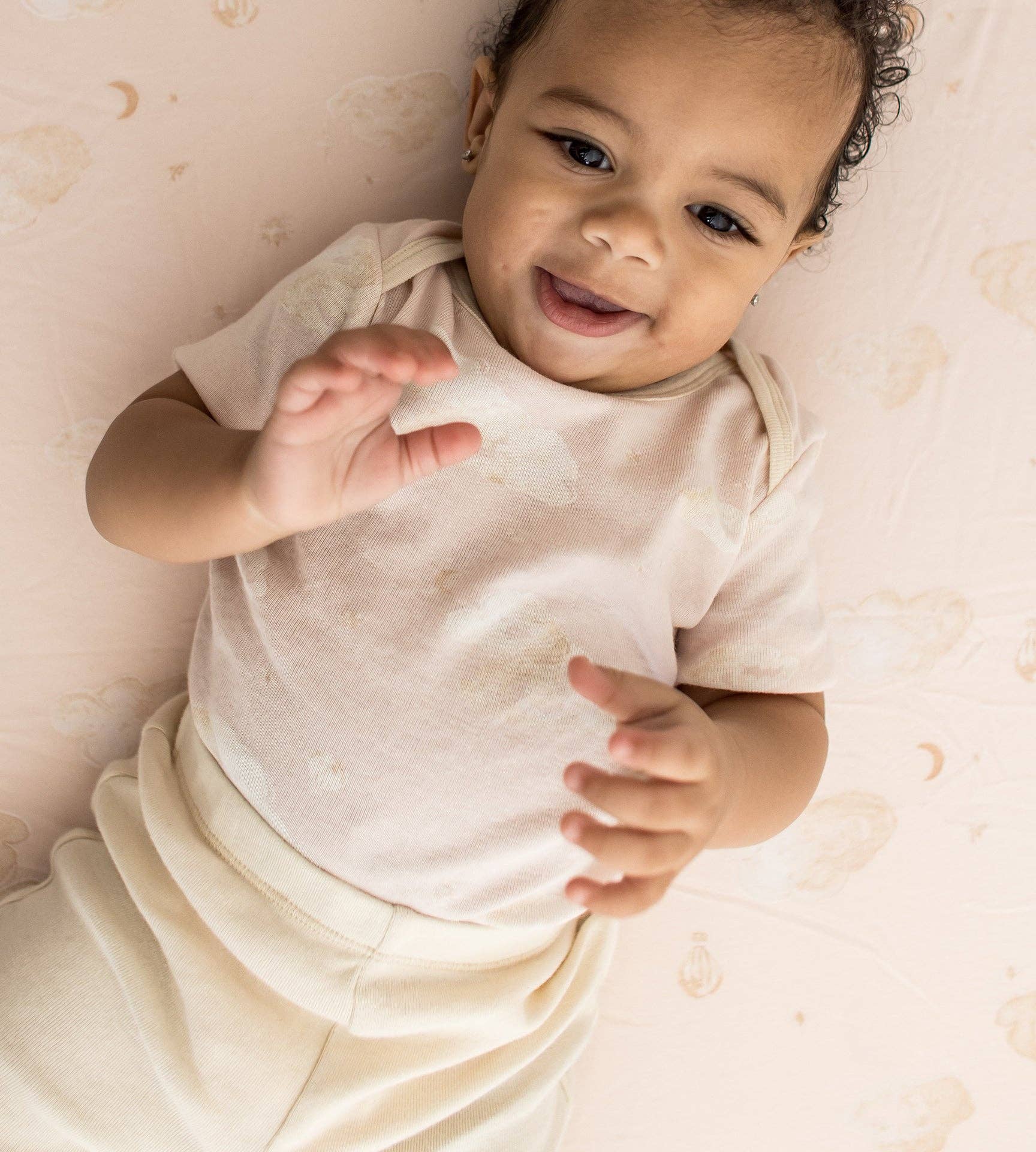 Ranunculus Whimsical Floral Organic Short Sleeve Bodysuit & Pant Set 3 Pack for wholesale on Faire3