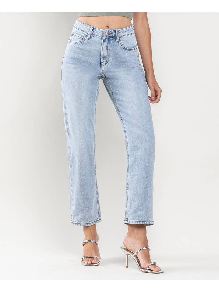 SUSTAINABILITY HIGH RISE ANKLE STRAIGHT JEANS LV1131 for wholesale on Faire8