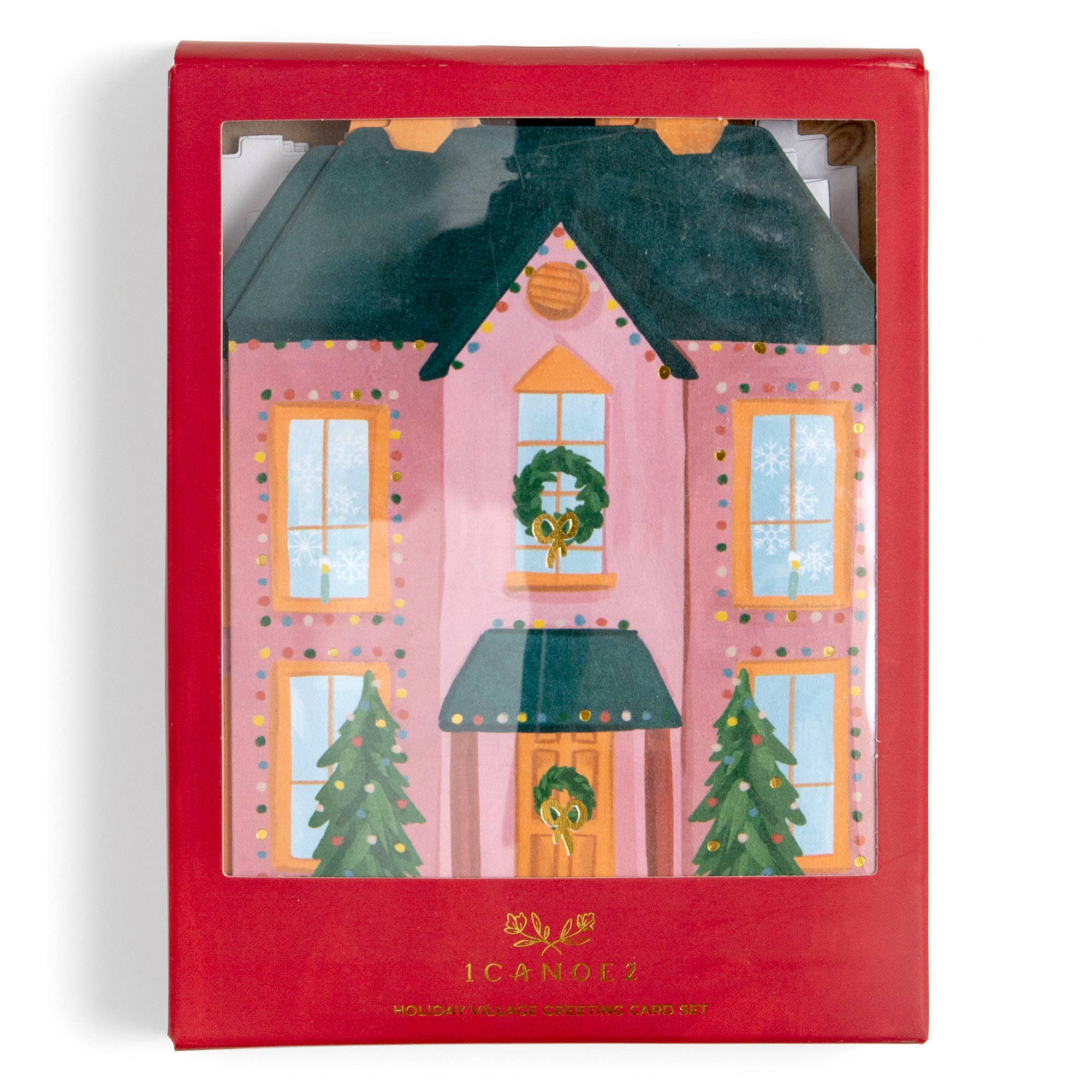 1canoe2 | One Canoe Two Paper Co. - Wholesale Stationery/Notecard Set - Holiday Village Specialty Greeting Card Set0