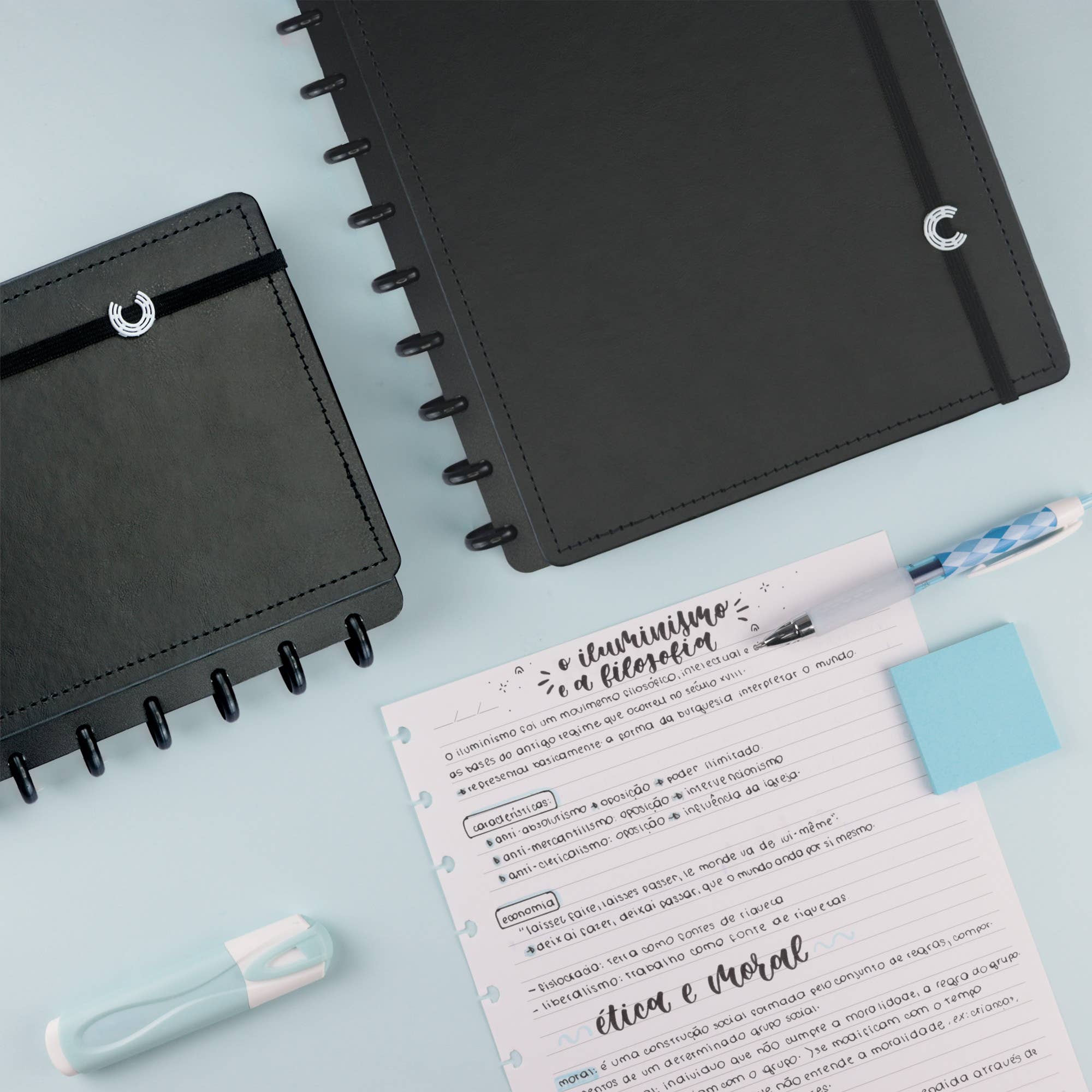 Create a Notebook - Vente Cahiers - Petit carnet Discbound noir 5,8 x 8,3 pouces4